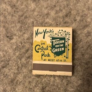 Vintage Tavern on the Green Matchbook